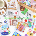 Cartoon Smile Paper Sticker for Decorating